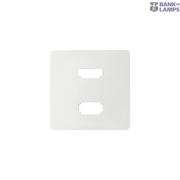 Cover for USB + HDMI (v1.4) socket, female, white image 1