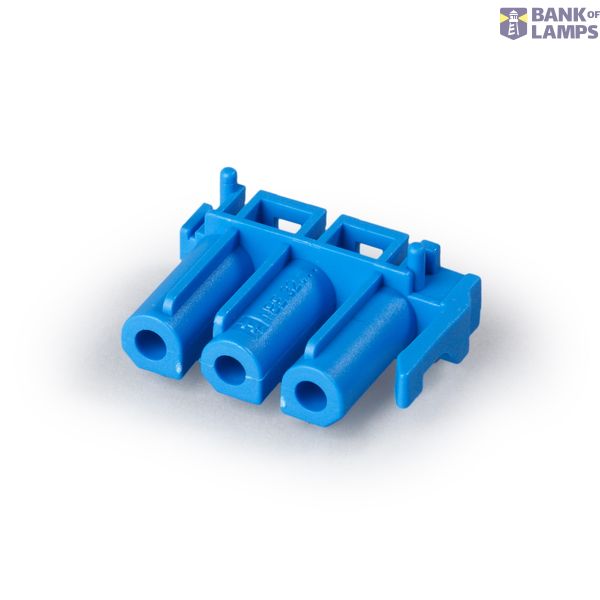 PCB coupler 5p plug, horiz., narrow, blue image 1
