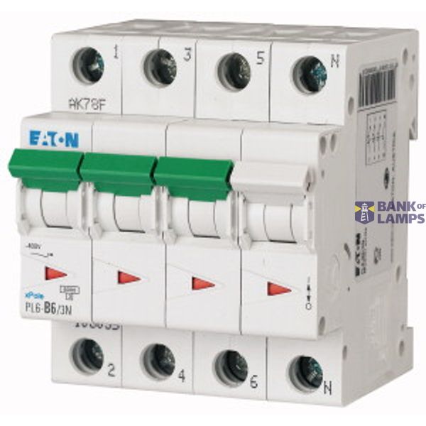 PL6-B5/3N Small circuit breaker, 6kA 3p+N (instead of 177454) image 2