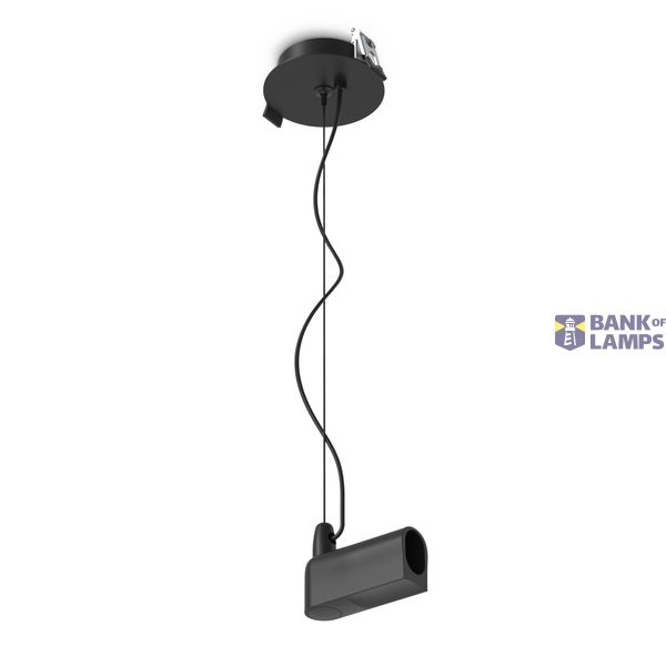 42004PR/B BLACK P&P RECESSED BASE WITH POWER SUPPLY CABLE image 1