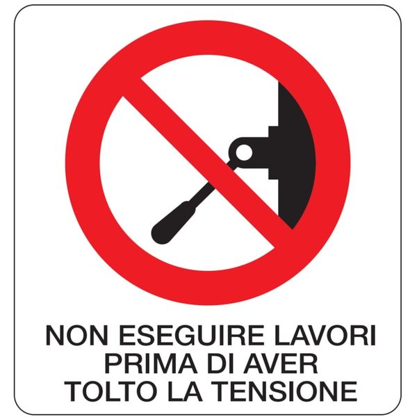 Rectangular prohibition signs - 330 x 350 mm image 1