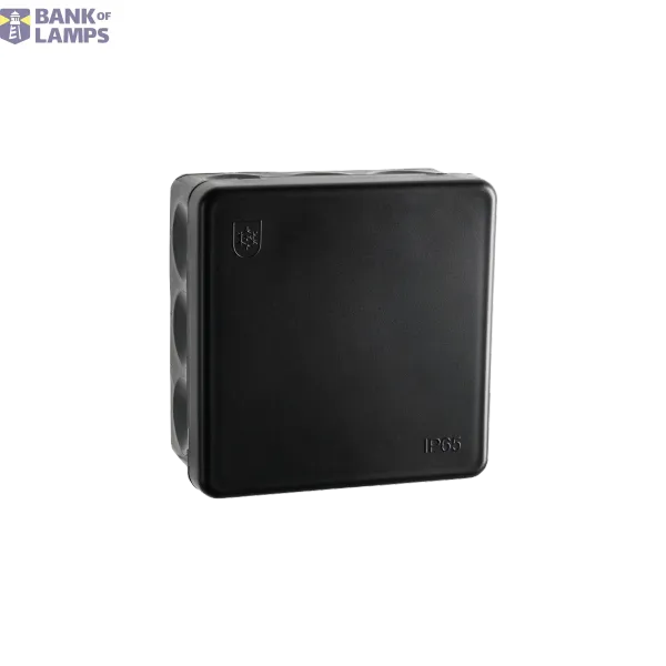 IP65 TERMINAL 85X85 BOX BLACK 6-PACK image 1