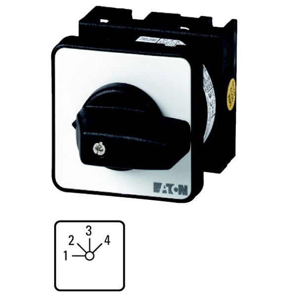 T0-4-8251/E Step switches, T0, 20 A, flush mounting, 4 contact unit(s), Contacts: 8, 45 °, maintained, Without 0 (Off) position, 1-4, Design number 8251 image 1
