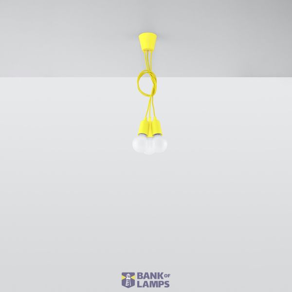SOLLUX - pendant lamp DIEGO 3 yellow SL.0579 image 7