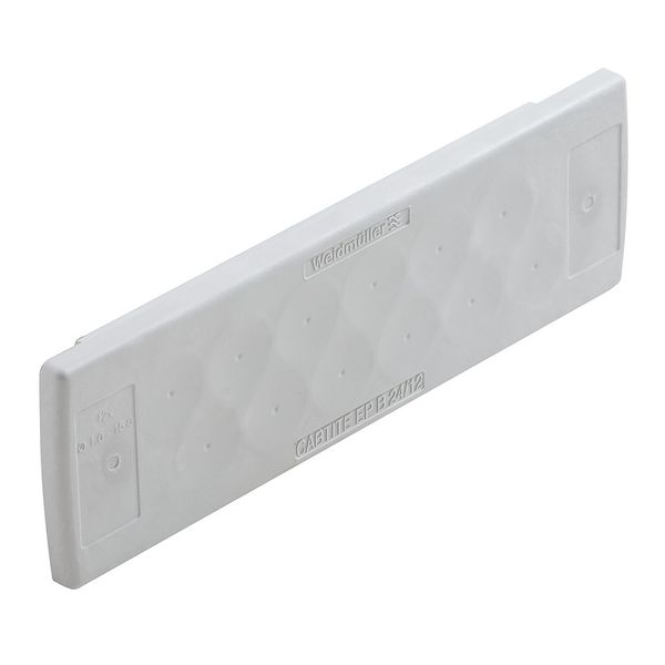 Cable entry plate, Cabtite (cable entry system), TPE, grey, Height: 44 mm, Width: 142 mm, Depth: 12 mm, -40 °C…90 °C, IP54 image 1