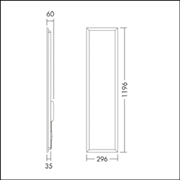 ANNA VARIOFLEX 3 12X3 4400 830/35/40 - Recessed LED panel image 4