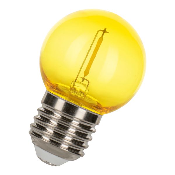 EcoPack 5pcs LED Filament G45 E27 0.6W Yellow PC image 1