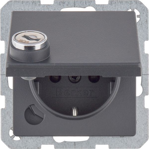 SKO Sock out hing cov, f-m lock - diff clo, Q.1/Q.3/Q.7, anthr velv image 1