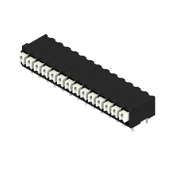 Printed circuit board terminals, 3.81 mm, Number of poles: 14, 90°, Solder pin length (l): 3.5 mm, black, PUSH IN with actuator, Clamping range, max. : 1.5 mm², Tube image 2