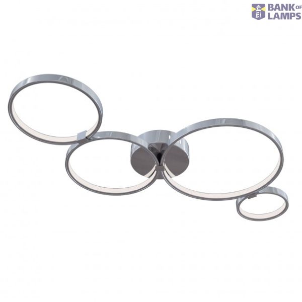 Modern Olympia Ceiling Lamp Nickel image 1