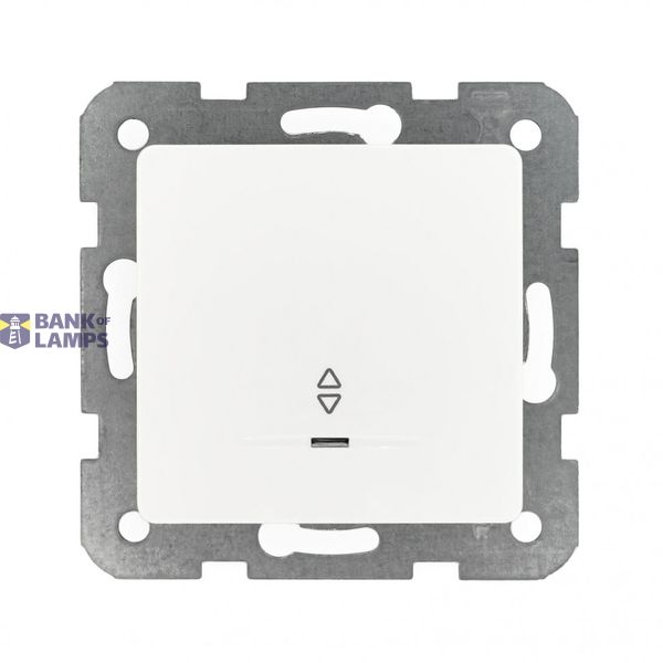 Linnera-Rollina Q C Illuminated Two Way Switch White image 1