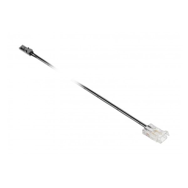 Transparent connector for LED strips COB with cable 2 m, mini AMP male image 1