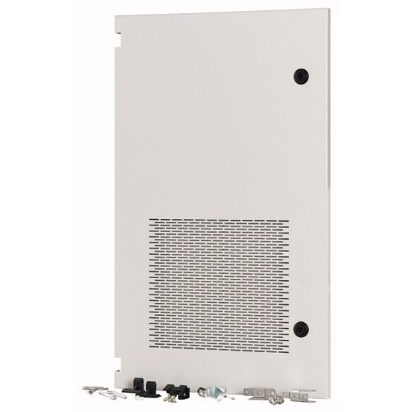 XTSZDSQV3L-H700W425 Section wide door, ventilated, left, HxW=700x425mm, IP31, grey image 1