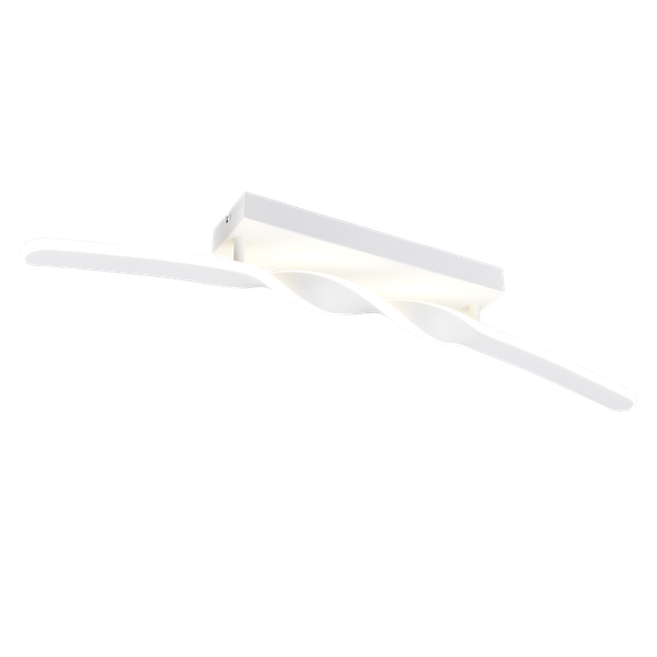 Ginko LED ceiling lamp matt white 4000K image 1