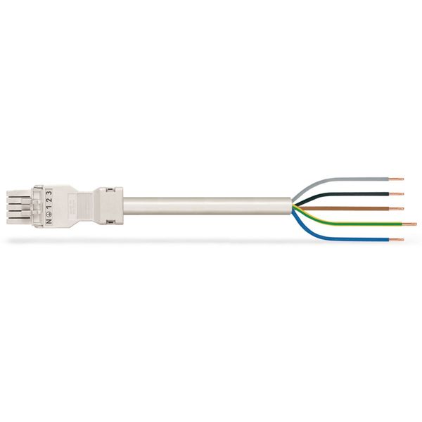 pre-assembled connecting cable Eca Socket/open-ended white image 2