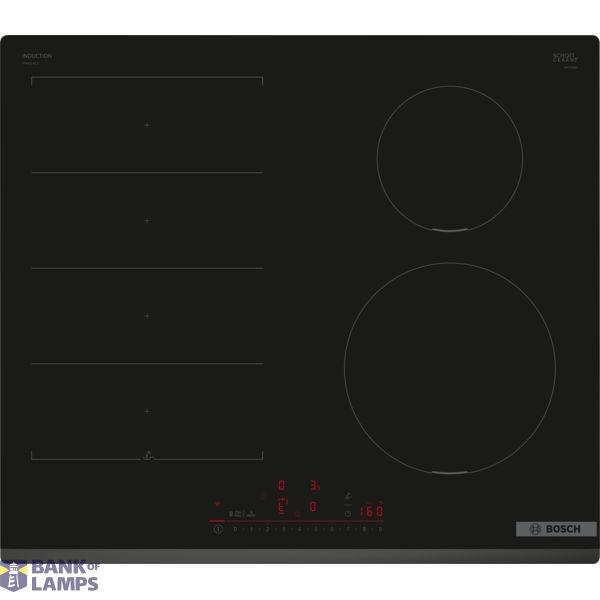Bosch | Hob | PIX631HC1E Series 6 | Induction | Number of burners/cooking zones 4 | DirectSelect | Timer | Black image 1