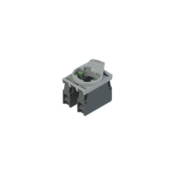 Complete unit with contact block 2NO and fixing adapter image 1
