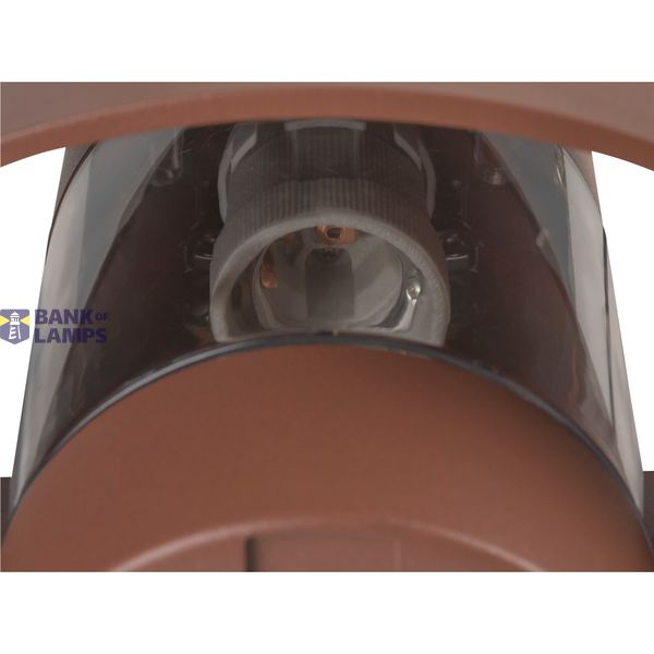 PHOTONI, wall-mounted light, conical, 1x max. 13W, E27, rust image 3