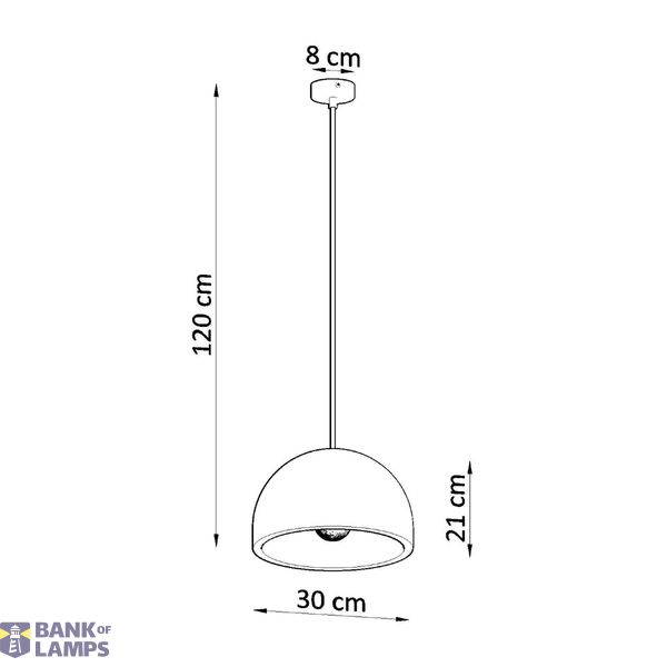 HANGING LAMP PABLITO E27 1X60W IP20 image 7