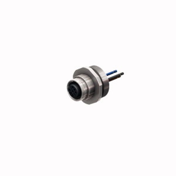 Female Flange with Stranded Wires, Front-mounted   EC-FK4.5-0.5/16 image 2