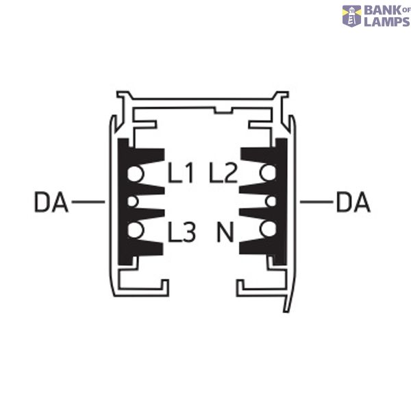 BLACK DALI TRACK SQUARE 2m image 3