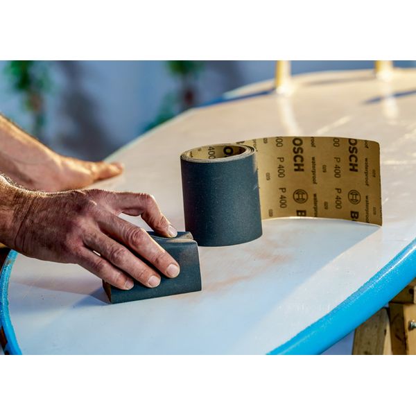 Sanding roll SiC waterproof, 93 mm x 5 m, P320 G= 320 image 2