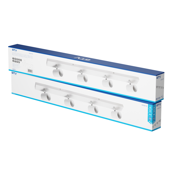 Ceiling luminaire VENETO, IP20, max. 4*20 W, GU10, round, white image 3