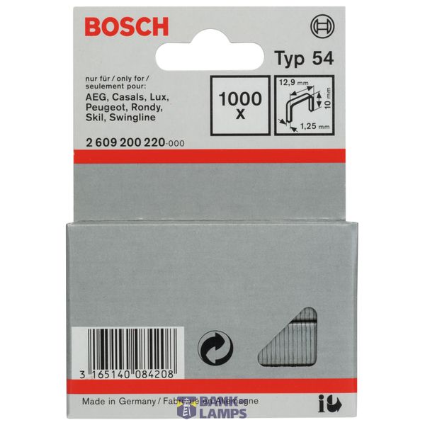 Fine wire staple, type 54 12.9 x 1.25 x 10 mm image 2