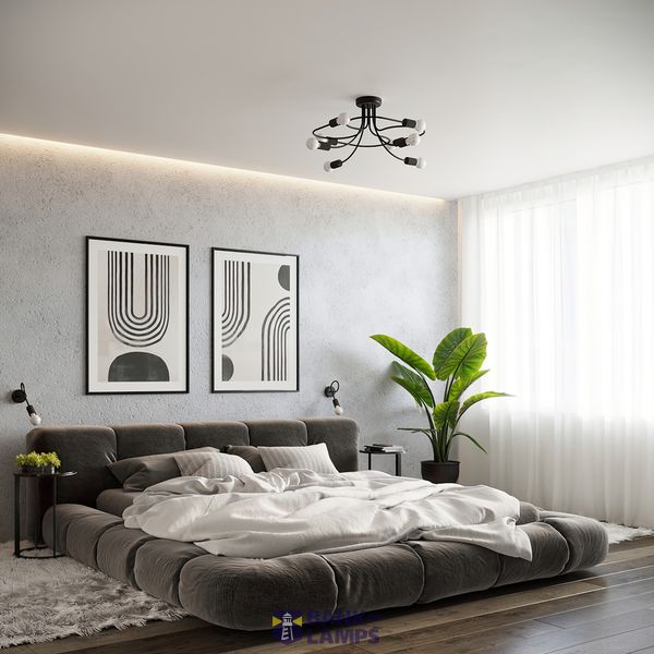Chandelier LEVAR 4 black image 4