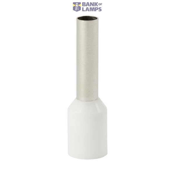 Single insulated sleeve terminal HI 4.0/12-bi white, Al/Cu image 1