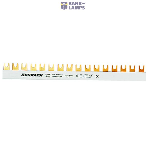 C-Busbar 4-pole, L1/L2/L3/N, 16mmý, 1m image 1