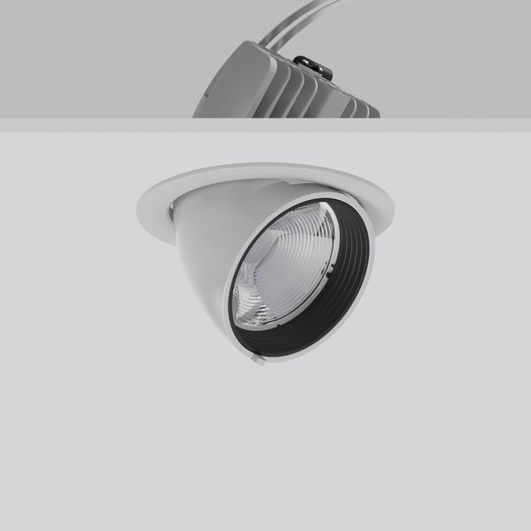 GOLAS maxi, 35 W, 3650 lm, 930, silver, on/off Recessed projectors, D  image 1