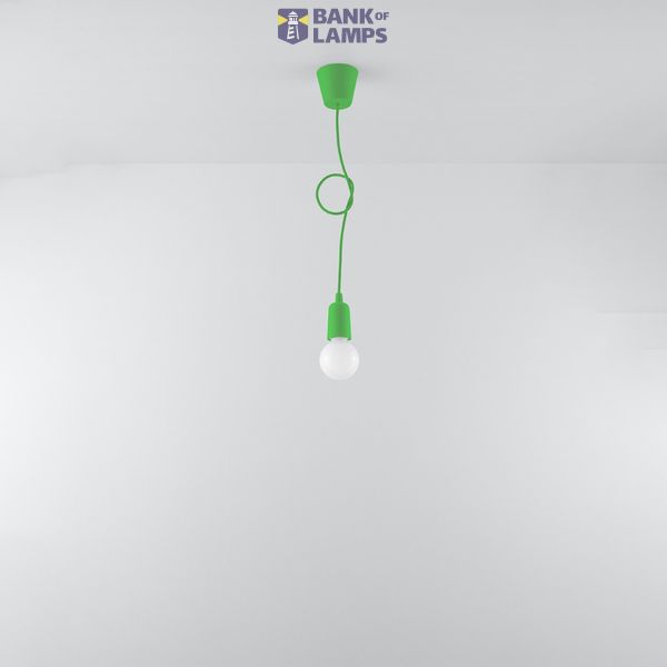 Hanging lamp DIEGO 1 green E27 1x60W IP20 image 4
