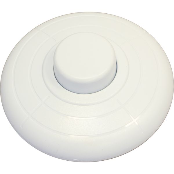 Inline Foot switch, single-pole, 2A, 250V, white image 1