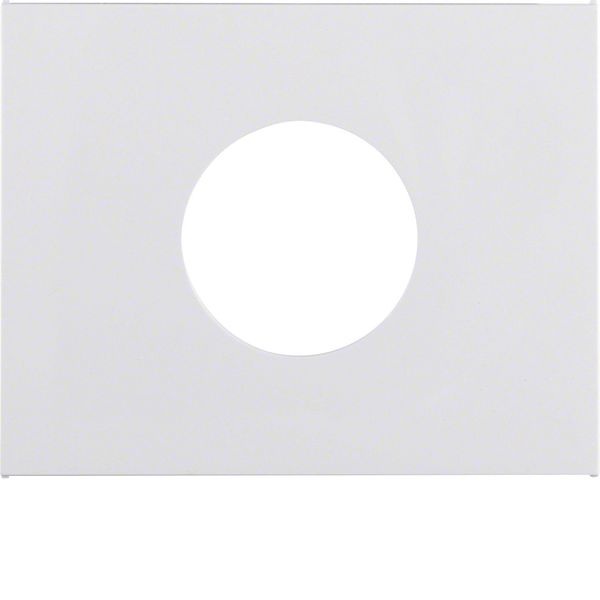 Centre plate for push-button/pilot lamp E10, K.1, p. white glossy image 1