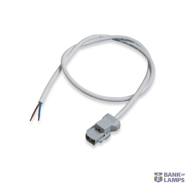 Cable set 2p plug 2x1,5mm� HF grey 1m image 1