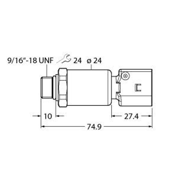 Pressure Transmitter With Current Output (2-Wire)   PT600R-2121-I2-KO28A2 image 1