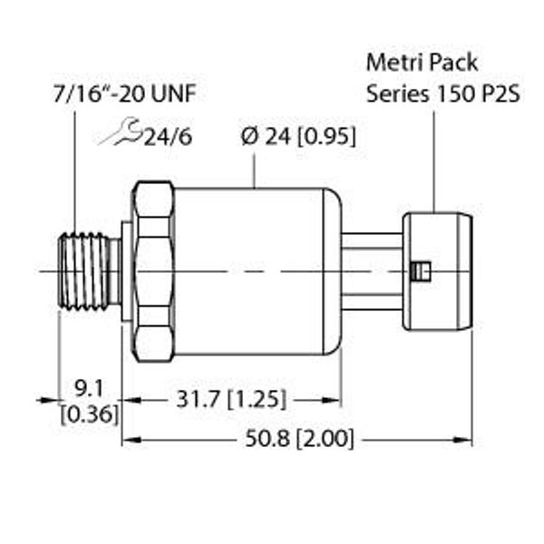 Pressure Transmitter With Voltage Output (3-Wire)   PT300PSIG-1105-U3-MP11 image 1
