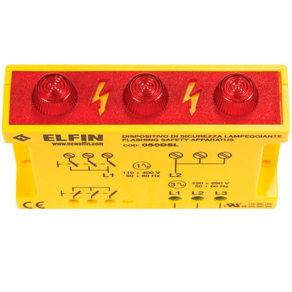 Flashing safety device, 110-690V image 1