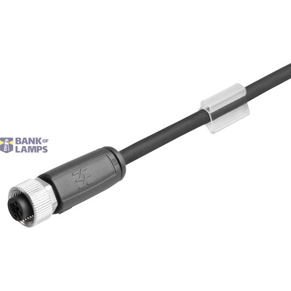 Sensor-actuator Cable, M12, Number of poles: 4, 5 m, Female socket, st image 2