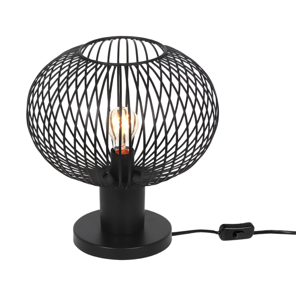 Gila table lamp 33 cm E27 matt black image 1