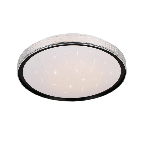 Varda LED ceiling lamp 39 cm black image 1
