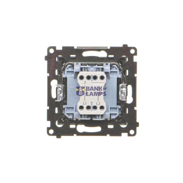 Temperature regulator with inner detector, Silver matt, metalic image 1