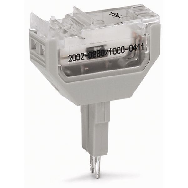 Component plug 2-pole with diode 1N4007 gray image 1
