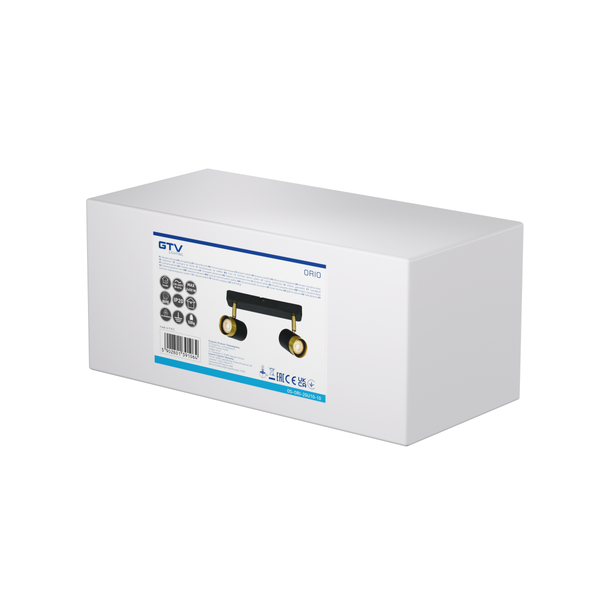 Ceiling luminaire ORIO, IP20, max. 50 W, 2*GU10, round, black image 3