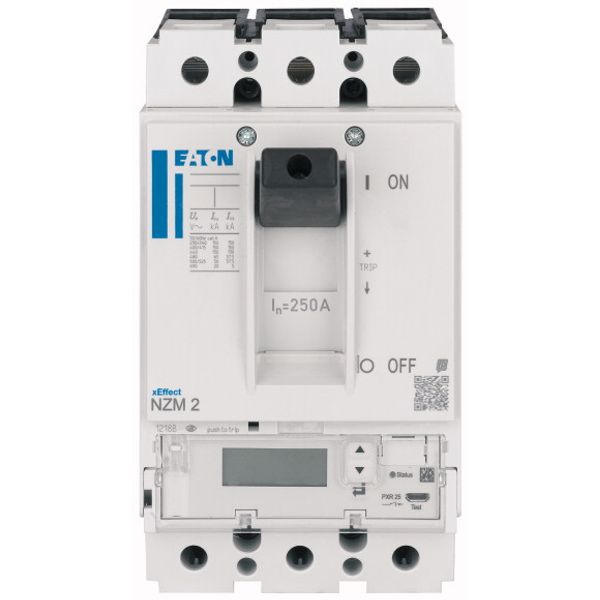NZMH2-PX40-TZ NZM2 PXR25 circuit breaker - integrated energy measurement class 1, 40A, 3p, Screw terminal, earth-fault protection and zone selectivity image 1