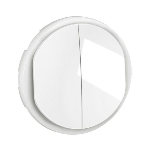 Trim for double switch or reciprocating Céliane - White image 2