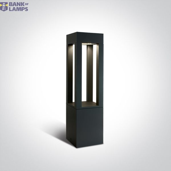 ANTHRACITE LED BOLLARD 60cm 22W CW IP65 230V image 1