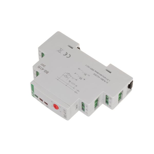 Bistable relay 24V, 4 functions, DIN, two control circuits, with inrush relay 160A/20ms; BIS-419-LED-24V image 3
