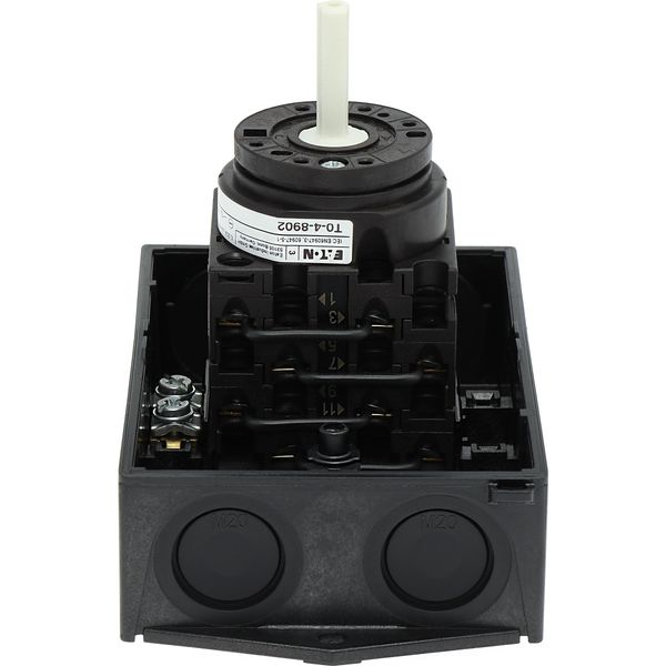 T0-4-8902/I1 Changeoverswitches, T0, 20 A, surface mounting, 4 contact unit(s), Contacts: 8, 60 °, maintained, With 0 (Off) position, Netz-0-Notstrom, Design numbe image 33